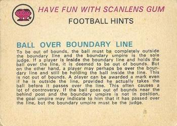 1977 Scanlens VFL #58 Phil Manassa Back